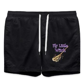 Fly Little Witch - Swim Trunks - black - Front - AI Model Male 185 light (185cm)