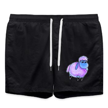 Wolly Sheepling Sprinkle - Swim Trunks - black - Front - AI Model Male 185 light (185cm)