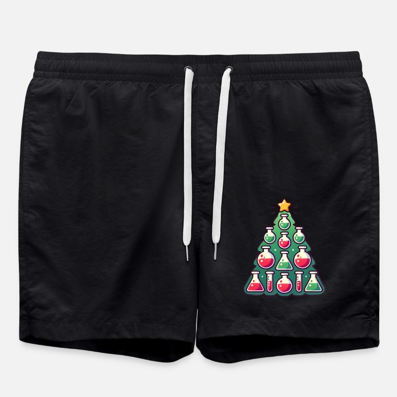 Chimie Conception d’arbre de Noël - Short de bain - noir