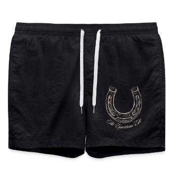 Fer à cheval L’Équitation Modifier - Short de bain - noir - Devant - AI Model Male 185 light (185cm)