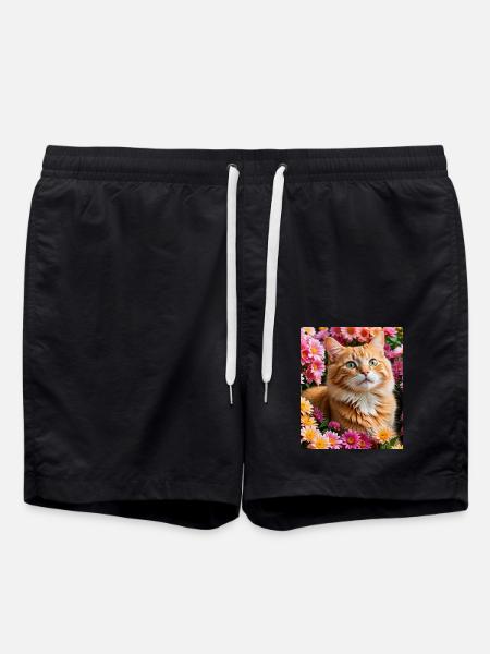 Cat - Badeshorts - Schwarz