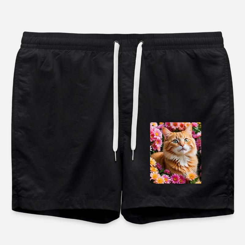 Cat - Swim Trunks - black