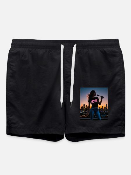 Women - Badeshorts - Schwarz