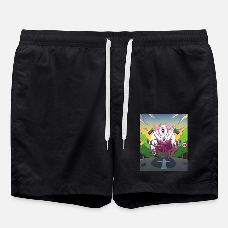 Tipsy Bears - Badeshorts - Schwarz
