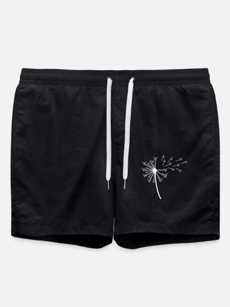 Cow Cattle Highland Cattle - Swim Trunks - black