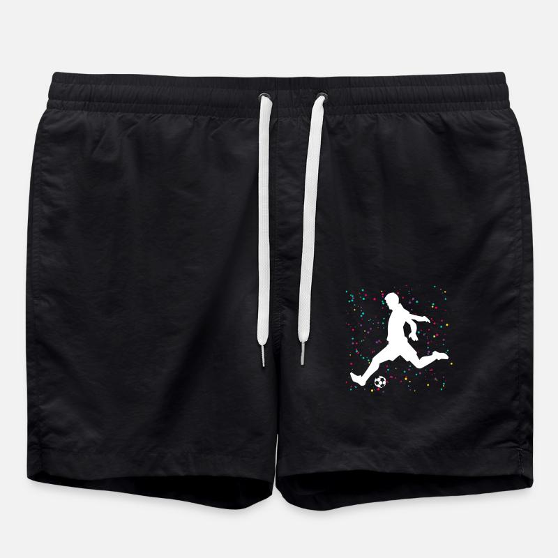 Soccer Player Soccer - Swim Trunks - black