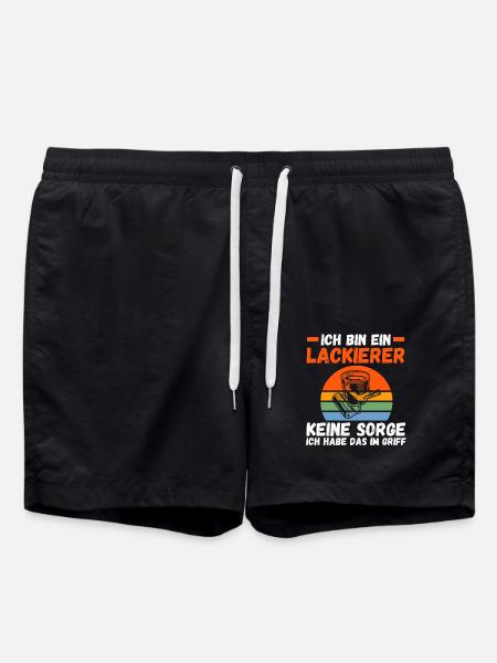 Car Painter Vehicle Painter Painter - Swim Trunks - black