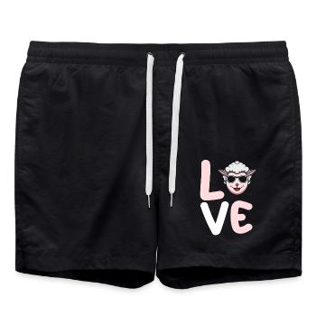 Shepherd Sheep - Swim Trunks - black - Front - AI Model Male 185 light (185cm)