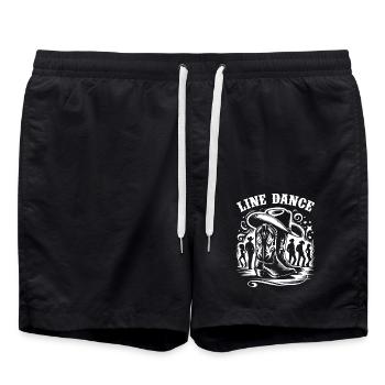 Danse en ligne Danse Country - Danse en ligne Tanzen - Short de bain - noir - Devant - AI Model Male 185 light (185cm)