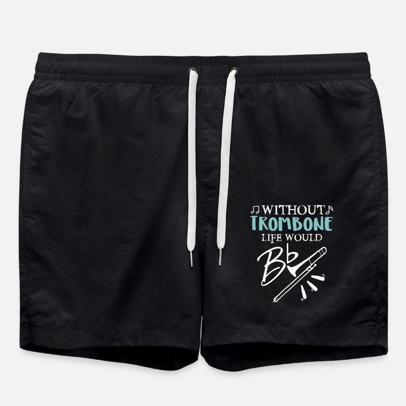 Life Without Trombone - Swim Trunks - black