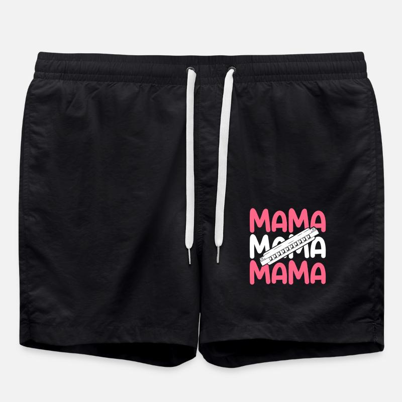 Harmonica Maman Mère Harmonica - Short de bain - noir