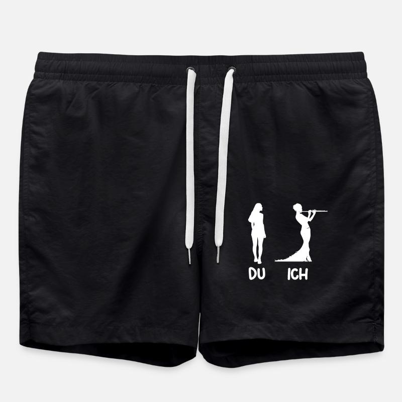 Flute player - Swim Trunks - black