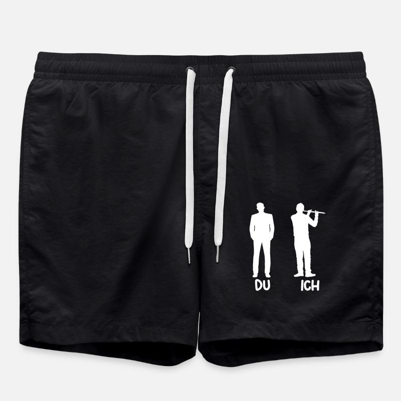 Flute player - Swim Trunks - black