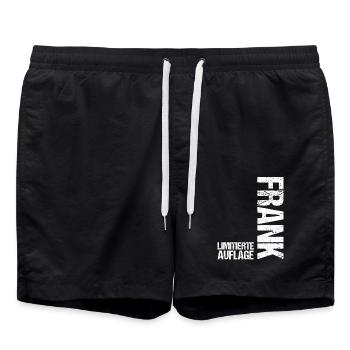 Frank - Swim Trunks - black - Front - AI Model Male 185 light (185cm)