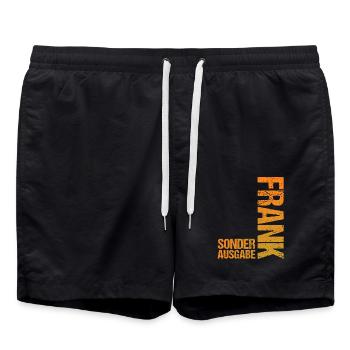 Frank - Swim Trunks - black - Front - AI Model Male 185 light (185cm)