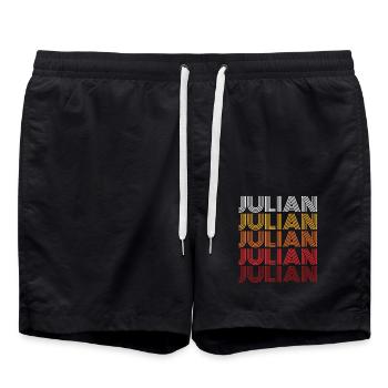 Julien - Short de bain - noir - Devant - AI Model Male 185 light (185cm)