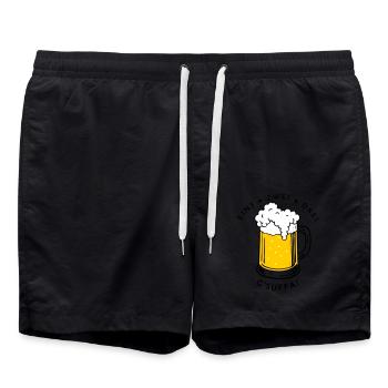Comme zwei drei - g’sigh ! - Short de bain - noir - Devant - AI Model Male 185 light (185cm)