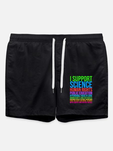 I Support Science - Swim Trunks - black