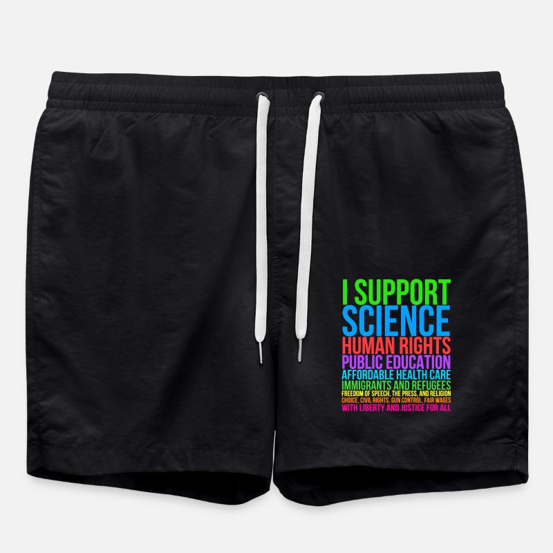 I Support Science - Swim Trunks - black