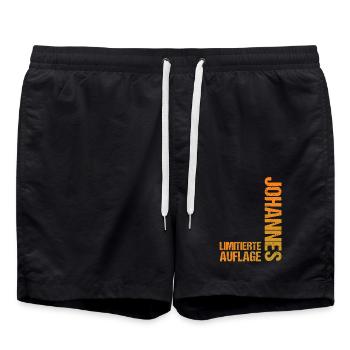 Johannes - Short de bain - noir - Devant - AI Model Male 185 light (185cm)
