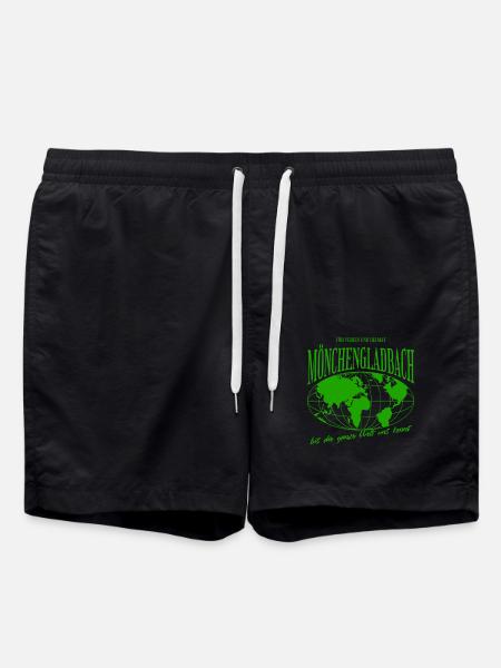Mönchengladbach Heimat Stolz Fußball Geschenk - Badeshorts - Schwarz