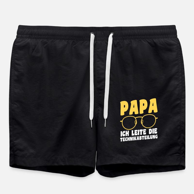 Papa Technicien Père - Short de bain - noir