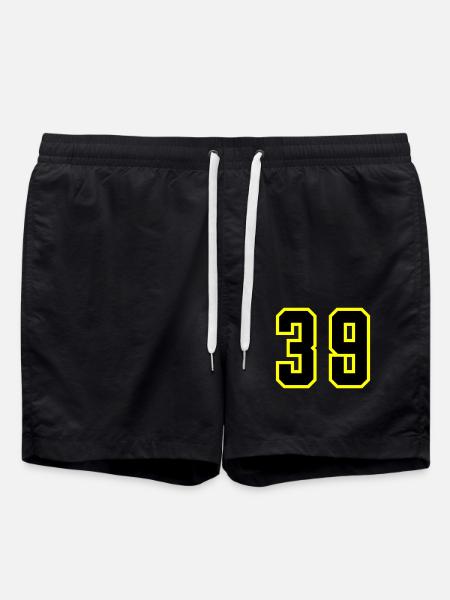 39 Number Leotard - Swim Trunks - black