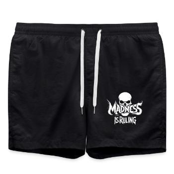 La folie règne sur le monde Motivation Espoir - Short de bain - noir - Devant - AI Model Male 185 light (185cm)