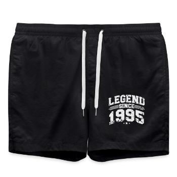 Legende seit 1995 Jahrgang Geburtstag Geschenk - Badeshorts - Schwarz - Vorne - AI Model Male 185 light (185cm)