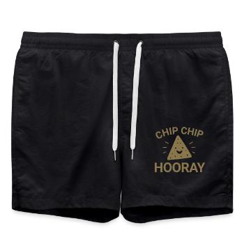 Chip Chip Hooray - Swim Trunks - black - Front - AI Model Male 185 light (185cm)