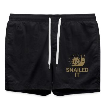 L’a escargot - Short de bain - noir - Devant - AI Model Male 185 light (185cm)