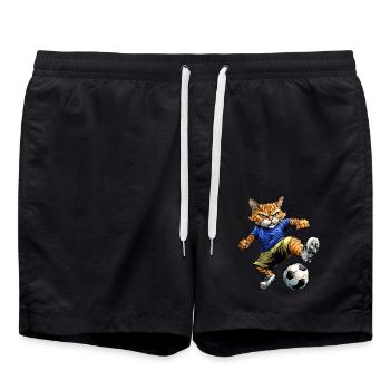 Football pour chat - Short de bain - noir - Devant - AI Model Male 185 light (185cm)