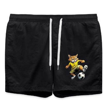 Football pour chat - Short de bain - noir - Devant - AI Model Male 185 light (185cm)