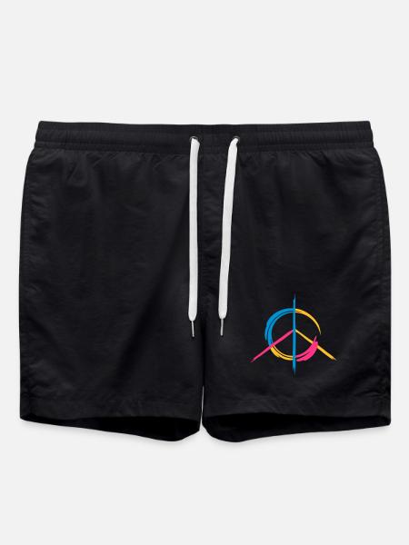 Friedenssymbol - Badeshorts - Schwarz