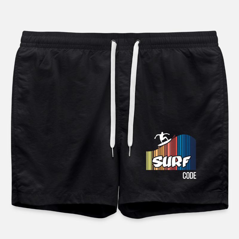 Surfcode (dunkel) - Badeshorts - Schwarz