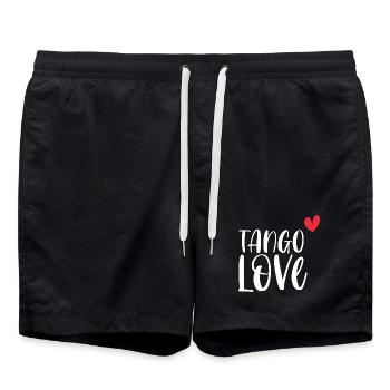 Danseur danse danse couple cadeau Tango Love! - Short de bain - noir - Devant - AI Model Male 185 light (185cm)