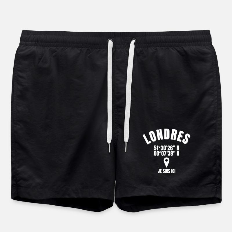 Londres, Angleterre, je suis Anglais - Short de bain - noir