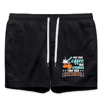 Balloon Twisting Design - Swim Trunks - black - Front - AI Model Male 185 light (185cm)