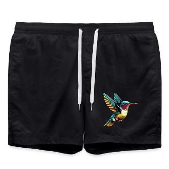 Kolibri - Badeshorts - Schwarz - Vorne - AI Model Male 185 light (185cm)