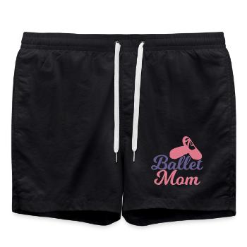 Ballett Mutter - Badeshorts - Schwarz - Vorne - AI Model Male 185 light (185cm)
