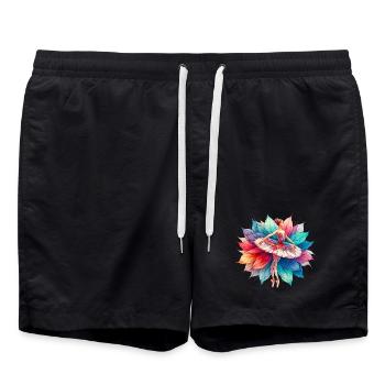 Balletttänzerin mit Tutu - Badeshorts - Schwarz - Vorne - AI Model Male 185 light (185cm)