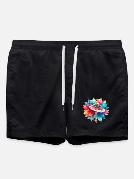 Ballet dancer with tutu - Swim Trunks - black