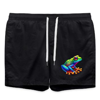 Grenouille - Short de bain - noir - Devant - AI Model Male 185 light (185cm)