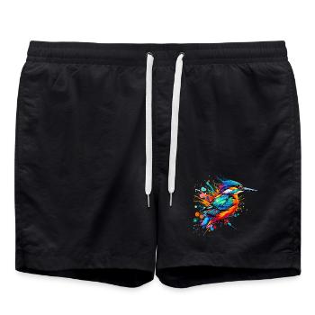 Martin-pêcheur - Short de bain - noir - Devant - AI Model Male 185 light (185cm)