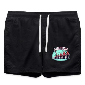 Garnelen Aquarium, Aquaristik Hobby, Nano Aquarium - Badeshorts - Schwarz - Vorne - AI Model Male 185 light (185cm)