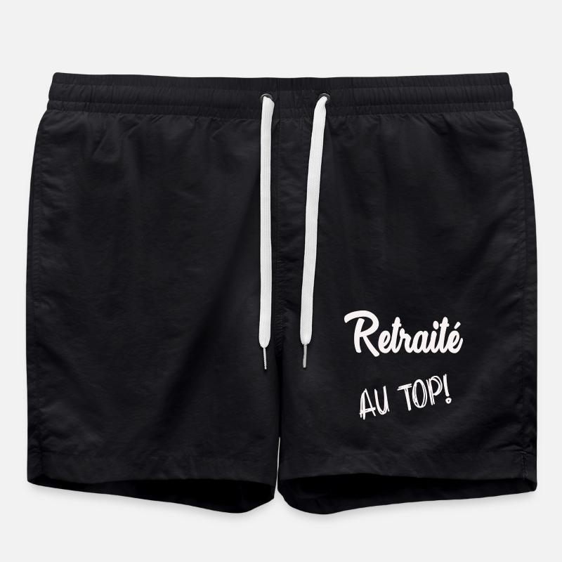 RETRAITE. BONNE RETRAITE. JOYEUSE RETRAITE - Short de bain - noir