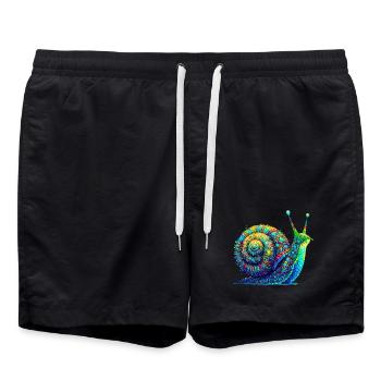Escargot - Short de bain - noir - Devant - AI Model Male 185 light (185cm)