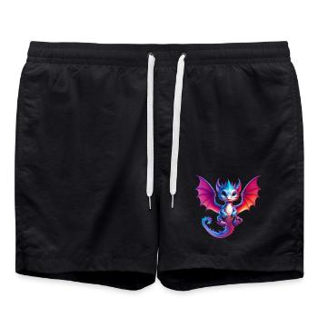 Dragon - Swim Trunks - black - Front - AI Model Male 185 light (185cm)