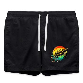Turtle - Swim Trunks - black - Front - AI Model Male 185 light (185cm)