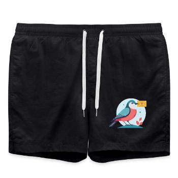 Brief für Sie - Badeshorts - Schwarz - Vorne - AI Model Male 185 light (185cm)